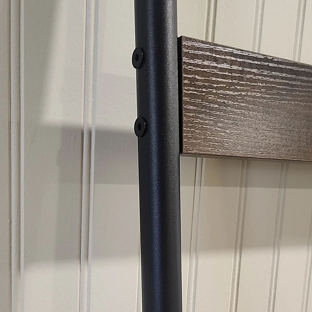Modern Black and Brown Wall Ladder Decor